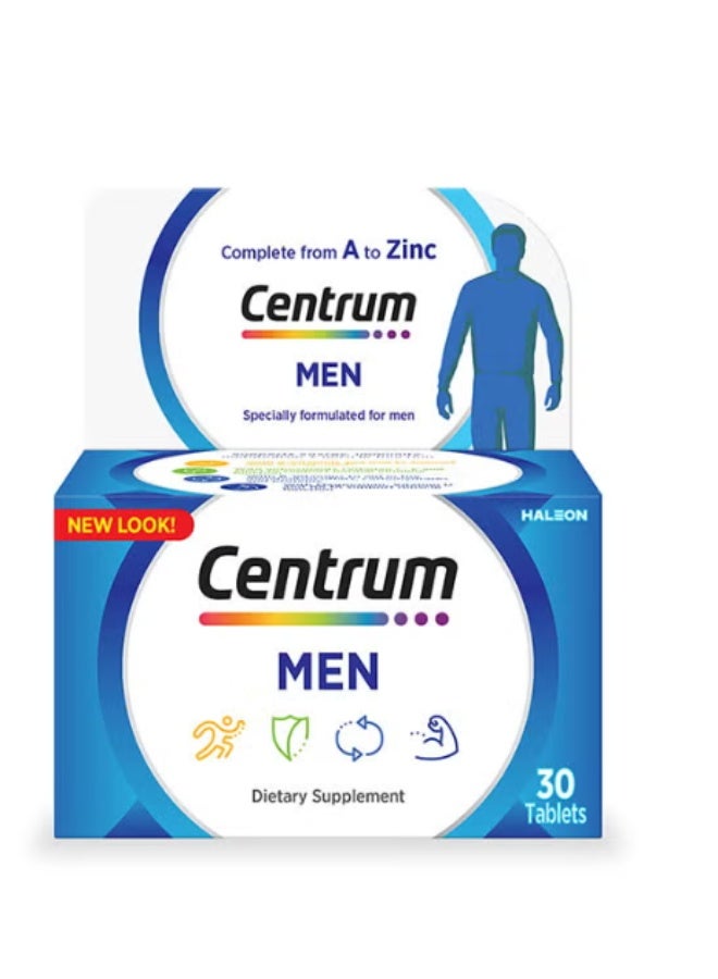 سنتروم مين، تركيبة متعددة الفيتامينات مصممة خصيصًا للرجال، 30 قرصًا